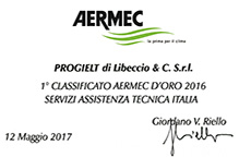 Vincitore premio AERMEC d'Oro