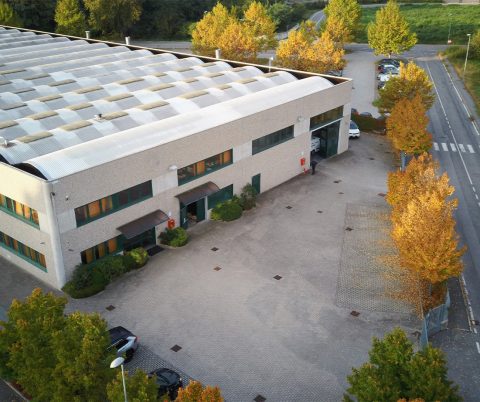 capannone visto dall'alto