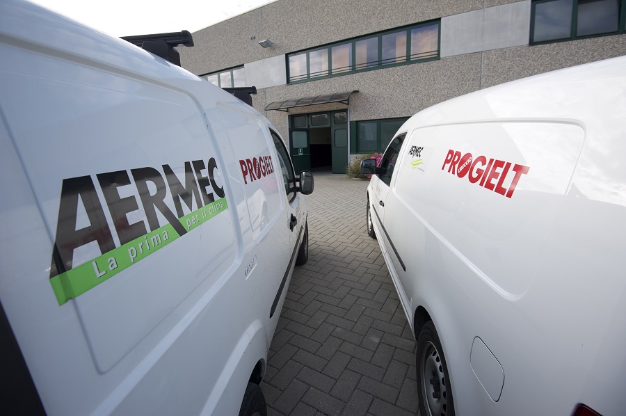 Furgoni brandizzati Progielt e Aermec